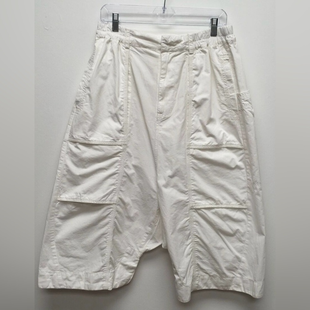 Free People Womens White Cotton
Pocket Baggy Slouchy Marbella
Crop Harem NWOT - Picture 2 of 4